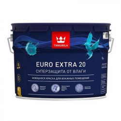 Тиккурила ЕВРО ЭКСТРА-20  9л (1) Краска моющаяся для влажных помещений